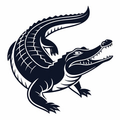 vector illustration of a crocodile