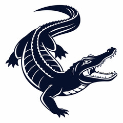 vector illustration of a crocodile