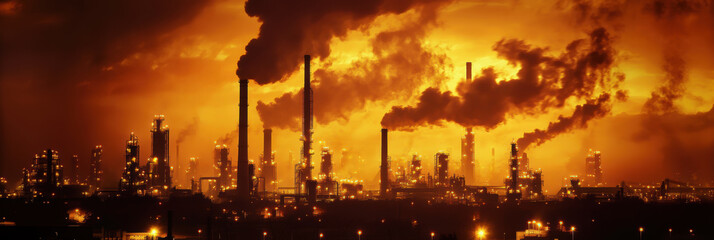 Air pollution impact on environment.