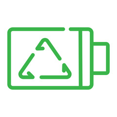 battery recycling icon