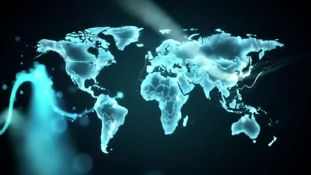World Thyroid Day Awareness Clip Shows Butterfly on the World Map.