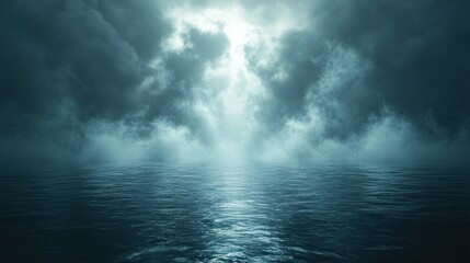 Obraz premium storm clouds over water
