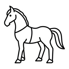 horse-lineart-on-white-bg