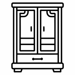 wardrobe vector icon 