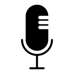Microphone vector Icon, variant microphone icon, Podcast microphone vector for web and mobile icons, vector illustration.