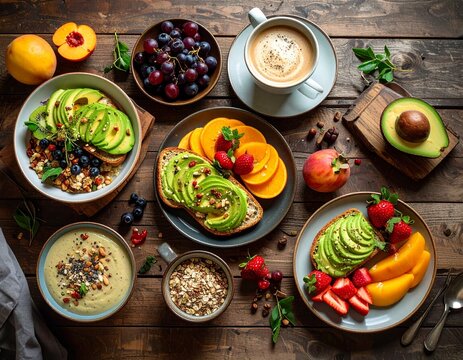 Colorful Assortment of Healthy Meals