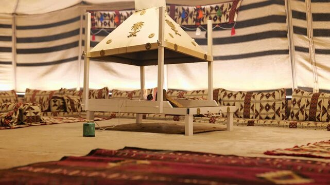  Traditional Tent Interior Camp KSA