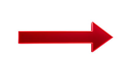A red arrow pointing right against a transparent background