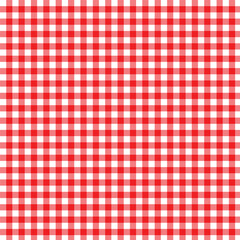 red and White Gingham Pattern Seamless Background