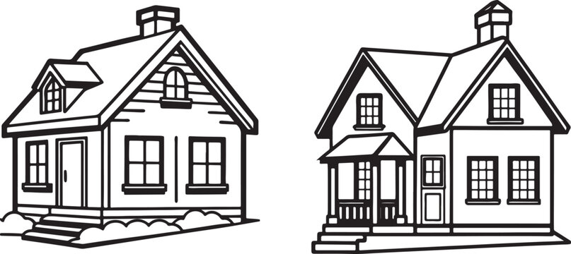 old house sketch