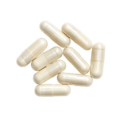 Beige Capsules Dietary Supplement Health Wellness