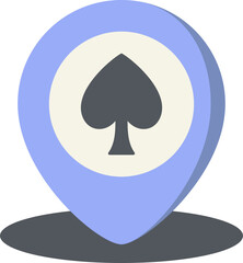 Casino Location Flat Icon