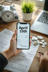 Tax season. Tax deadline. Tax return. Concept.