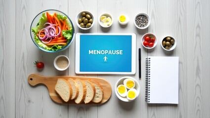 Healthy food choices for menopause management.