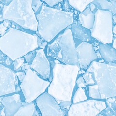 Seamless Ice Shard Texture in Light Blue