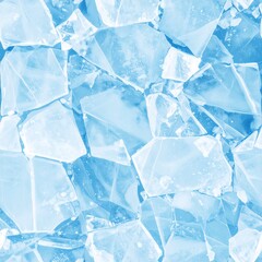 Blue Ice Shard Surface Seamless
