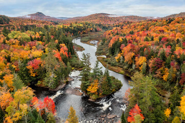 Bog River Falls Aerial