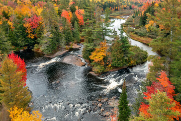 Bog River Rapids Aerial