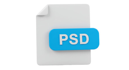 Isolated PSD File Icon