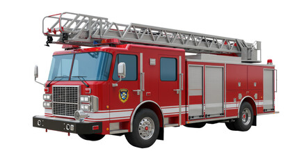 Isolated Pumper Firetruck