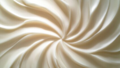 Creamy swirl texture close-up