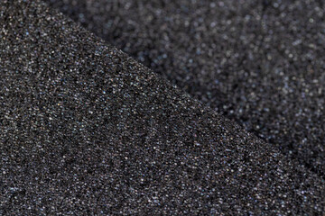 soft foam of black color for safe packaging of objects and products
