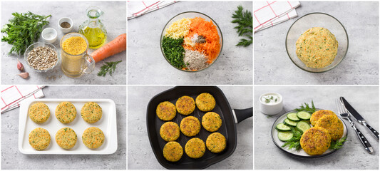 DIY vegan millet cutlets: step-by-step healthy recipe