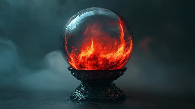 Ethereal orb: A captivating glow emanating from a mystical sphere