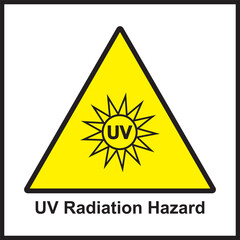 UV Radiation Hazard logo design
