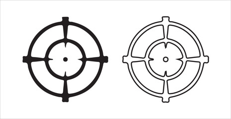 target with bow and arrow