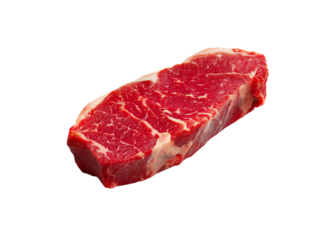 Raw boneless strip steak