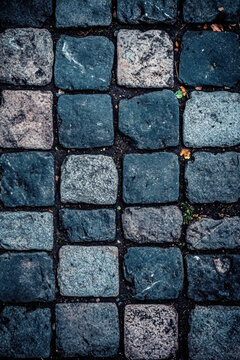 paris view cobblestone street texture cobblestones
