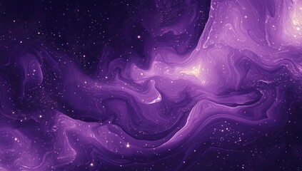 Abstract swirling purple space nebula