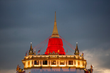 Fototapeta premium THAILAND BANGKOK GOLDEN MOUNT WAT SAKET