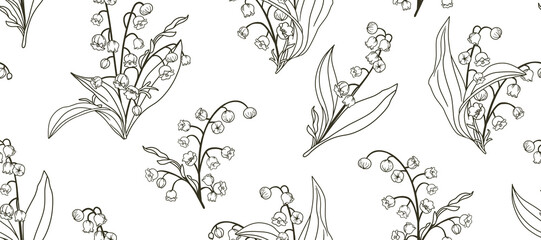 Exquisite Hand Illustrated Curly Floral Pattern Creations