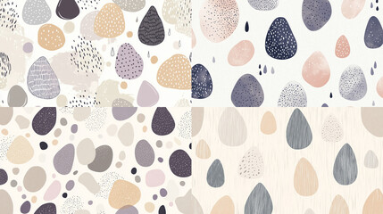 A balanced and professional capture of bold multi-patterned wall mural for modern interiors - vibrant and fresh design.