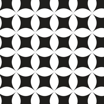 abstract seamless black outline rounded rectangle squear puker and boult pattern can be used for background , textile and others.