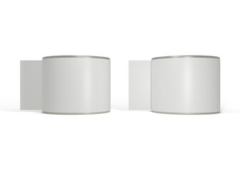 Coffee Powder Can Mockup with Paper Label