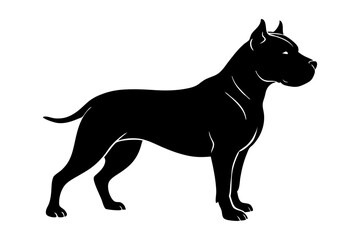 Obraz premium Pit Bull Silhouette vector