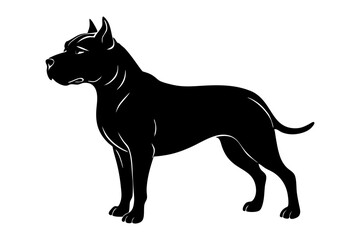 Obraz premium Pit Bull Silhouette vector
