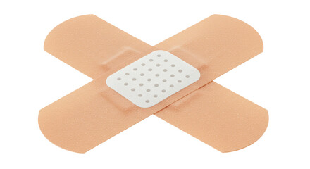Isolated Bandages Crossed