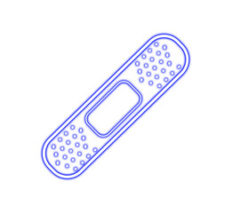 Bandage icon isolated on the white background 