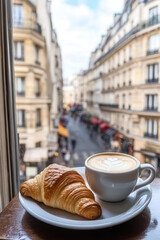 paris cappuccino table window city street