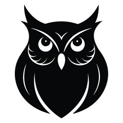  silhouette-of-a-wise-owl-head-with-crescent-moon