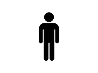 Minimalist human figure symbol.