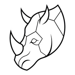 silhouette-rhino-head-with-cracked-stone