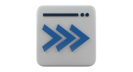 Isolated Forward Arrows Icon
