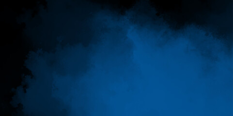 Watercolor painting on canvas with sky gradient indigo faded texture background banner design. Sky blue realistic fog or mist lens flare. Canvas element, vector cloud.