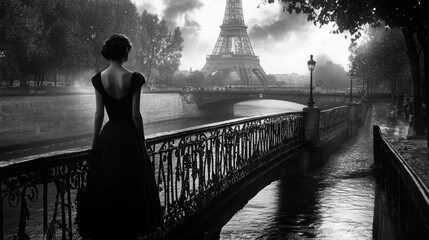 paris portrayal woman dress river womans