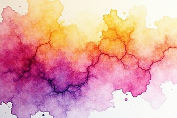 Obraz premium Subtle purple and yellow watercolor blend; heavy, organic drip pattern Centered composition , artistic, drip, background